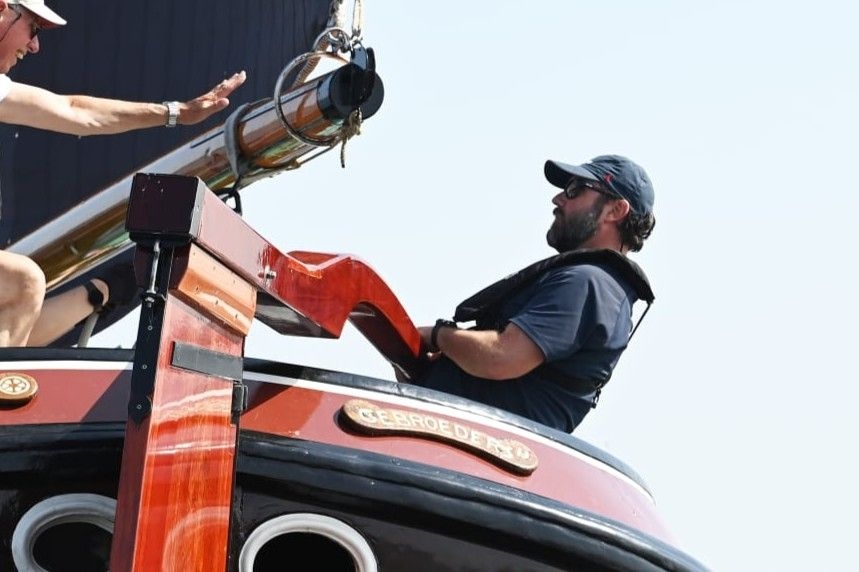 Onze schipper Hattum Hoekstra bij Omroep Max